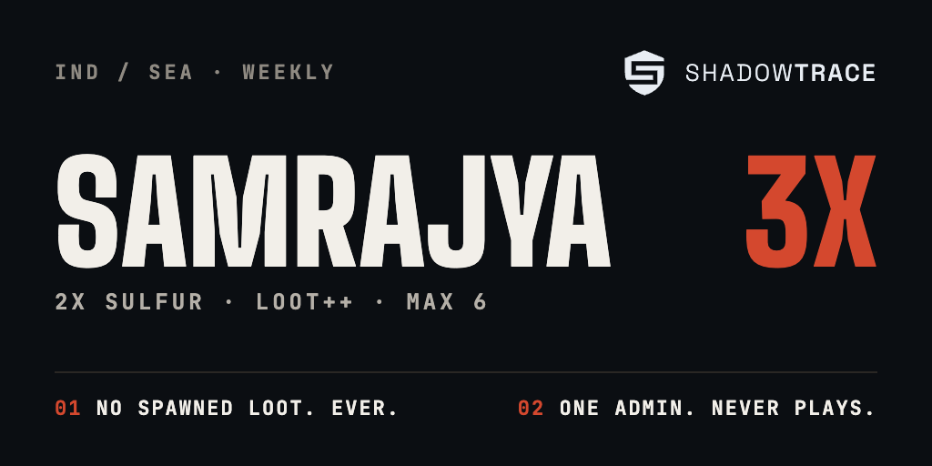 [IND/SEA] Rust Samrajya | 3X | Loot++ | Max 6 | Weekly image